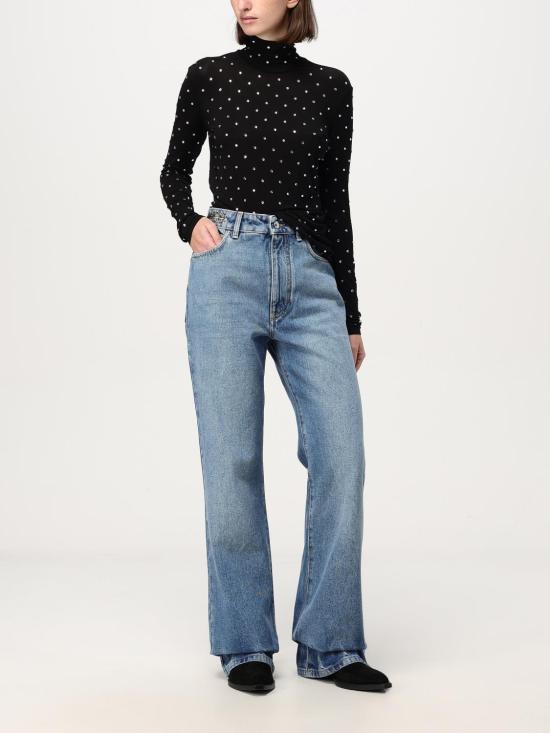 24FW 파코라반 탑 24AJTO618CU0014 P001 Black - PACO RABANNE