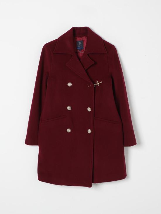 25FW [키즈] 페이 코트 FV2A40E0024 418 Burgundy