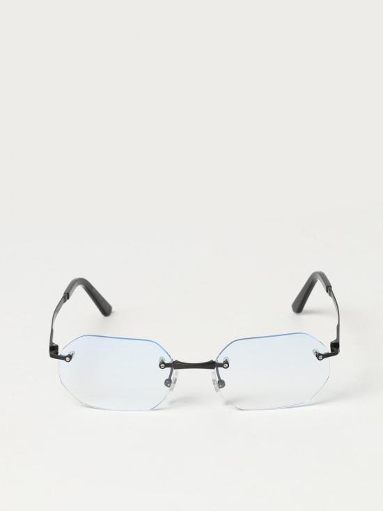 25FW 까르띠에 산토스 림리스 무테 안경 CT0511O 004 Black - CARTIER