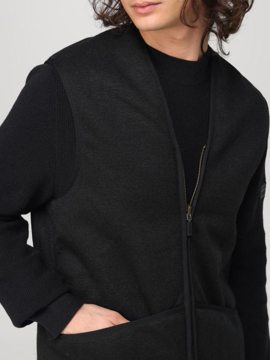 25FW 바버 웜 파일 웨이스트코트 집 인 라이너 MLI0004 BK11 Black - BARBOUR