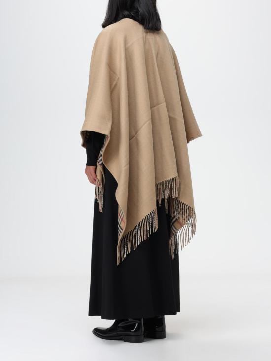 25FW 버버리 체크 울 리버시블 케이프 8071673 Beige - BURBERRY