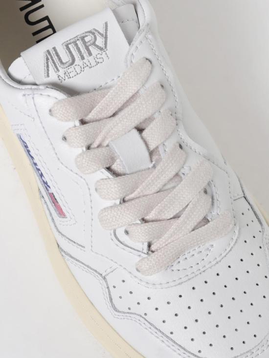 26SS 오트리 메달리스트 로우 레더 스니커즈 AULWLL15 White - AUTRY