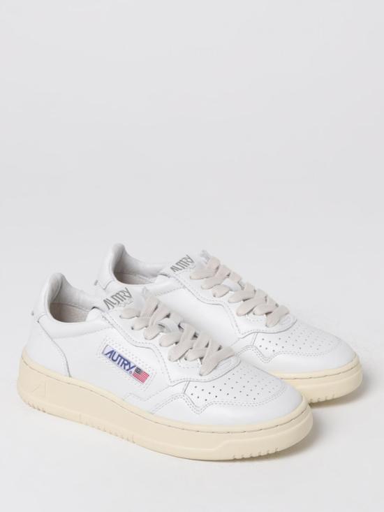 26SS 오트리 메달리스트 로우 레더 스니커즈 AULWLL15 White - AUTRY