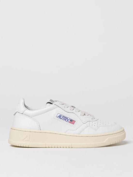 26SS 오트리 메달리스트 로우 레더 스니커즈 AULWLL15 White
