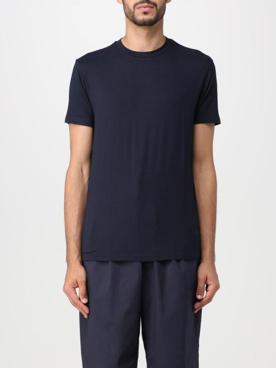 25FW 엠포리오 아르마니 반팔 티셔츠 8N1TF01JCDZ 0920 Blue