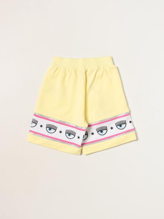25FW [키즈] 키아라 페라그니 쇼츠/버뮤다 51A4001250 014F Yellow - CHIARA FERRAGNI