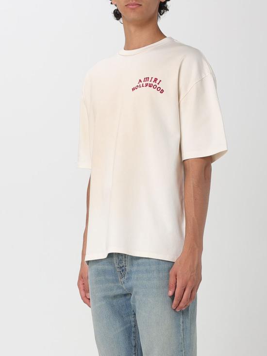 25FW 아미리 반팔 티셔츠 AMJYTE1204 IVORY Red - AMIRI
