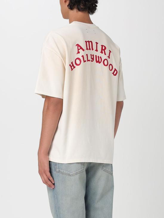 25FW 아미리 반팔 티셔츠 AMJYTE1204 IVORY Red - AMIRI