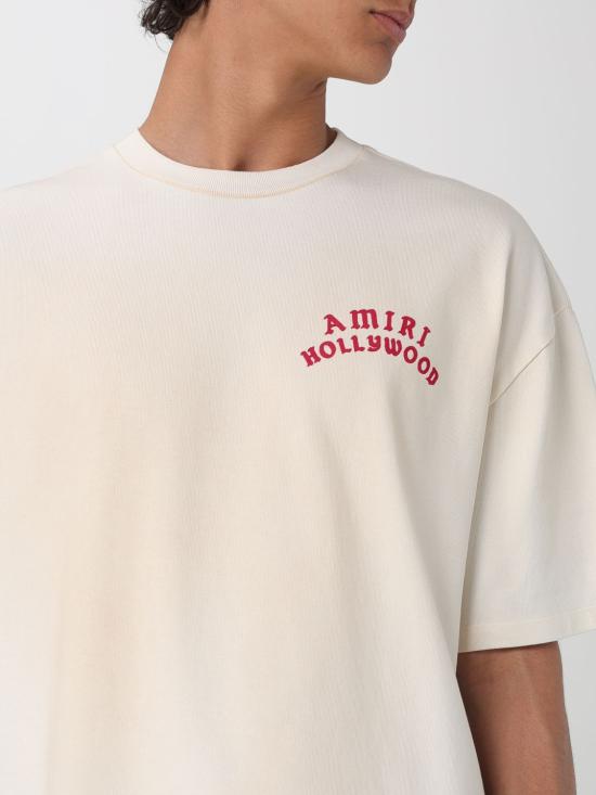 25FW 아미리 반팔 티셔츠 AMJYTE1204 IVORY Red - AMIRI