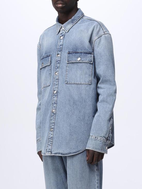  보테가베네타 데님 셔츠 754704V34A0 4715 Denim - BOTTEGA VENETA