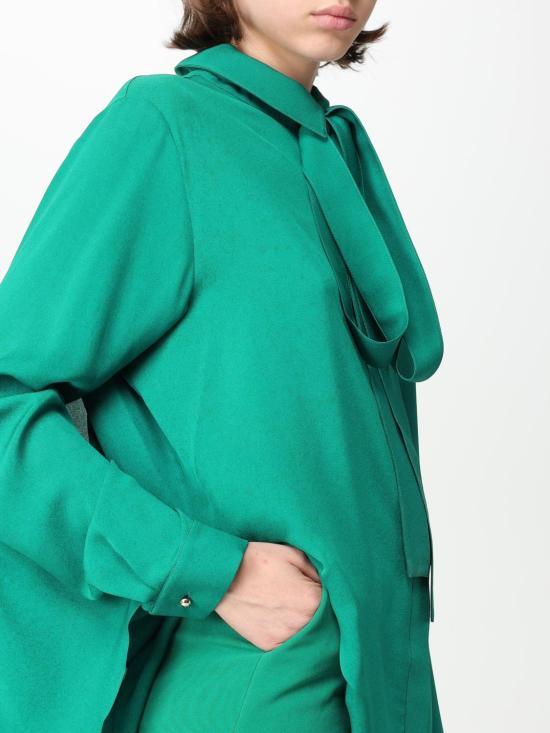 25FW 엘리 사브 블라우스 15549 FANFARE Green - ELIE SAAB