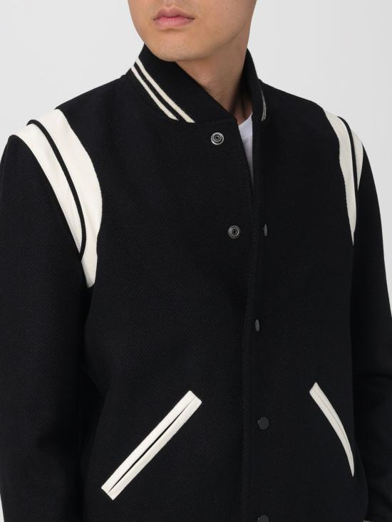 25FW 생로랑 봄버 자켓 354718Y180W 1070 Black - SAINT LAURENT