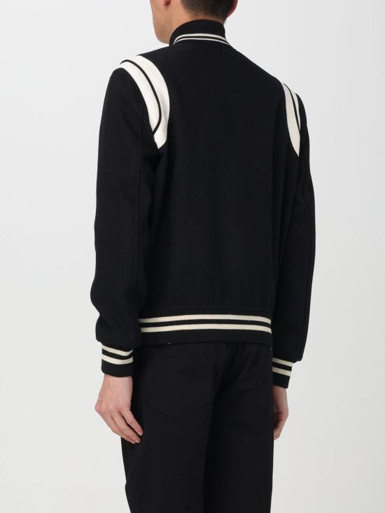 25FW 생로랑 봄버 자켓 354718Y180W 1070 Black - SAINT LAURENT