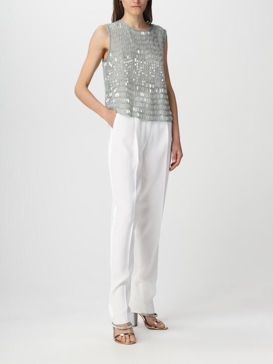 25FW 엠포리오 아르마니 팬츠 0NP3BT02003 101 White - EMPORIO ARMANI