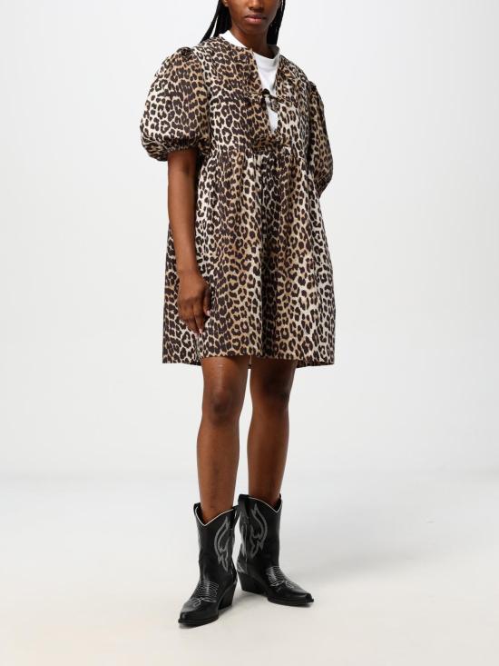 25FW 가니 숏 원피스 F9758 943 Multicolor - GANNI