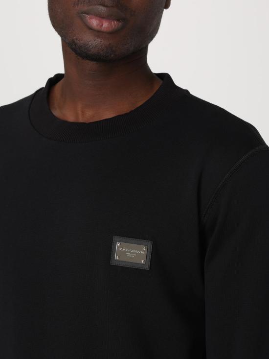 25FW 돌체앤가바나 긴팔 티셔츠 G9ABJTG7F2G N0000 Black - DOLCE & GABBANA