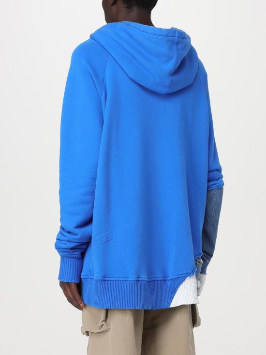  그렉로렌 후드 티셔츠 GM307 MEDIUM BLUE Electric Blue - GREG LAUREN