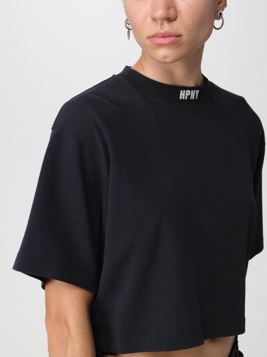 25FW 헤론 프레스톤 반팔 티셔츠 HWAA034C99JER002 1001 Black - HERON PRESTON