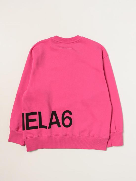 25FW [키즈] MM6 메종마르지엘라 풀오버 M60313MM006 M6303 Fuchsia - MM6 MAISON MARGIELA