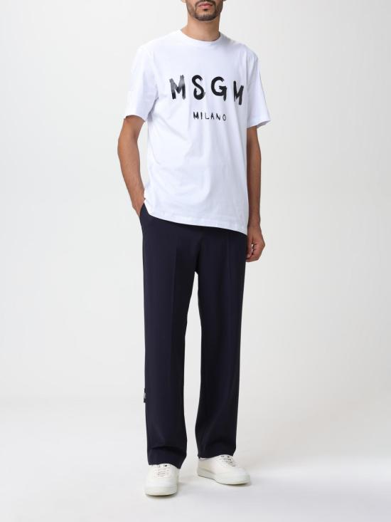 25FW 엠에스지엠 반팔 티셔츠 2000MM510200002 01 White - MSGM
