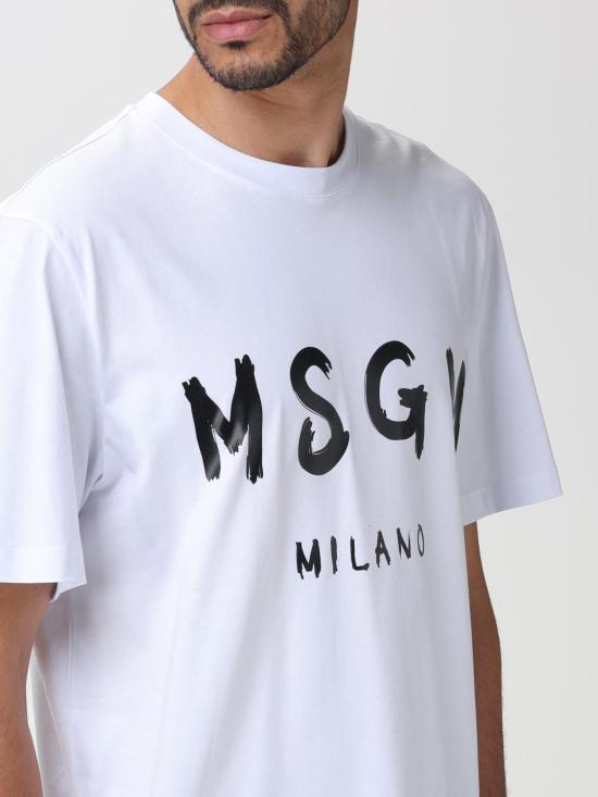 25FW 엠에스지엠 반팔 티셔츠 2000MM510200002 01 White - MSGM