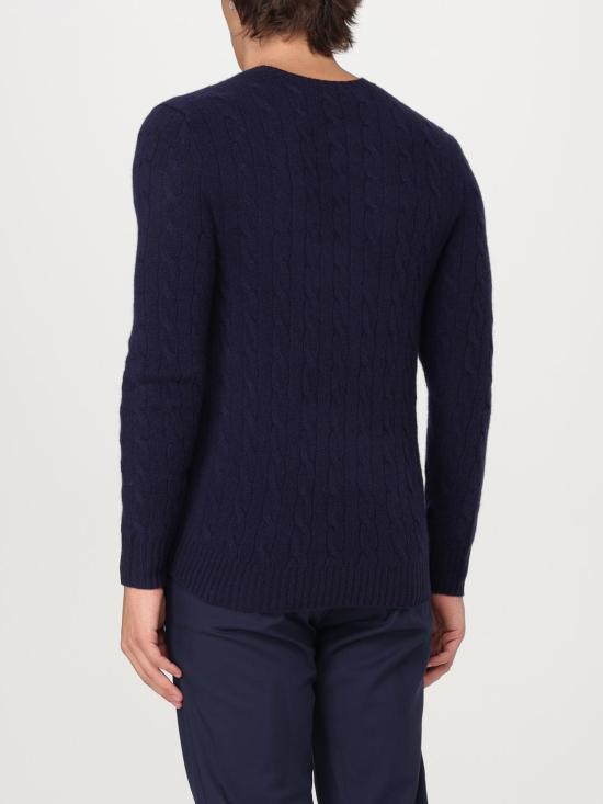 26FW 폴로 랄프로렌 케이블 니트 스웨터 710876762 002 Blue - POLO RALPH LAUREN