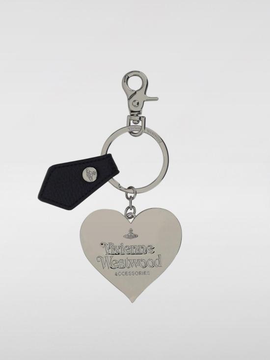 25FW 비비안웨스트우드 미러 하트 ORB 키링2 8203011WUOM0014 N403 Black - VIVIENNE WESTWOOD