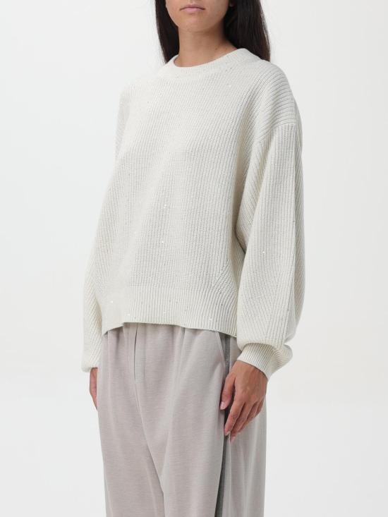 25FW 브루넬로 쿠치넬리 캐시미어 스웨터 MBM756900 C509 White - BRUNELLO CUCINELLI