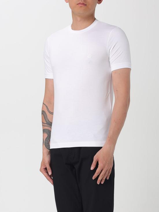25FW 조르지오 아르마니 반팔 티셔츠 3GST52SJP4Z U090 White - GIORGIO ARMANI