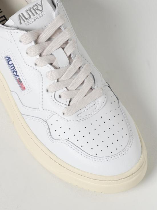 26SS 오트리 메달리스트 로우 레더 스니커즈 AULWLL15 White - AUTRY