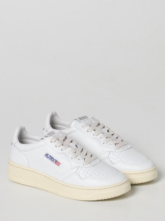 26SS 오트리 메달리스트 로우 레더 스니커즈 AULWLL15 White - AUTRY