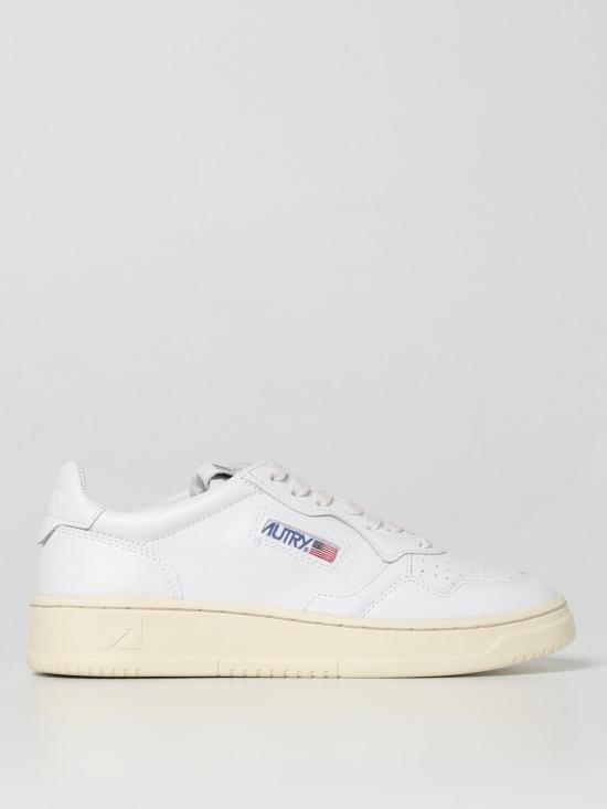 26SS 오트리 메달리스트 로우 레더 스니커즈 AULWLL15 White