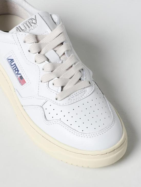 26SS 오트리 메달리스트 로우 레더 스니커즈 AULWLL16 White - AUTRY