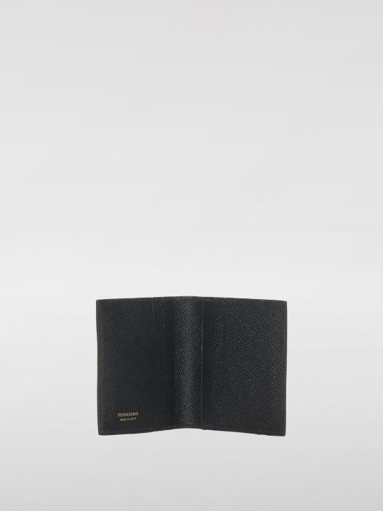 25FW 살바토레 페라가모 간치니 카드 지갑 661452 775661 001 Black - SALVATORE FERRAGAMO
