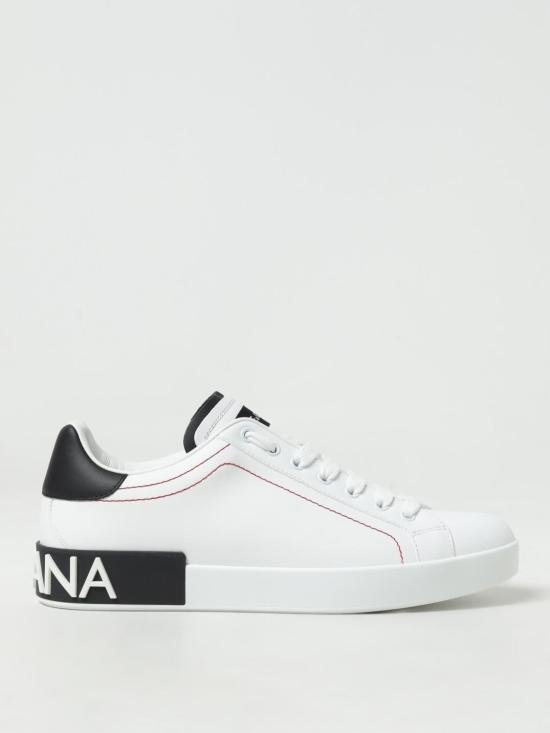 26SS 돌체앤가바나 카프스킨 나파 포르토피노 스니커즈 CS2216AH526 89697 White