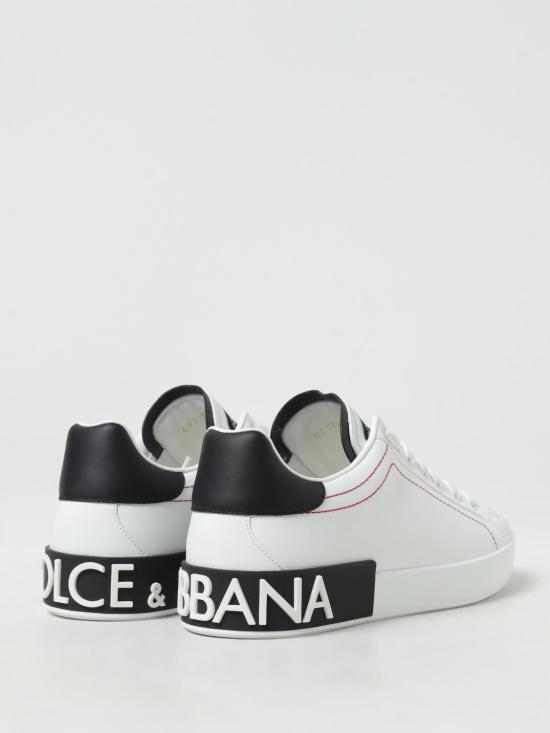 26SS 돌체앤가바나 카프스킨 나파 포르토피노 스니커즈 CS2216AH526 89697 White - DOLCE & GABBANA