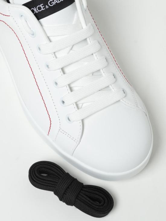 26SS 돌체앤가바나 카프스킨 나파 포르토피노 스니커즈 CS2216AH526 89697 White - DOLCE & GABBANA
