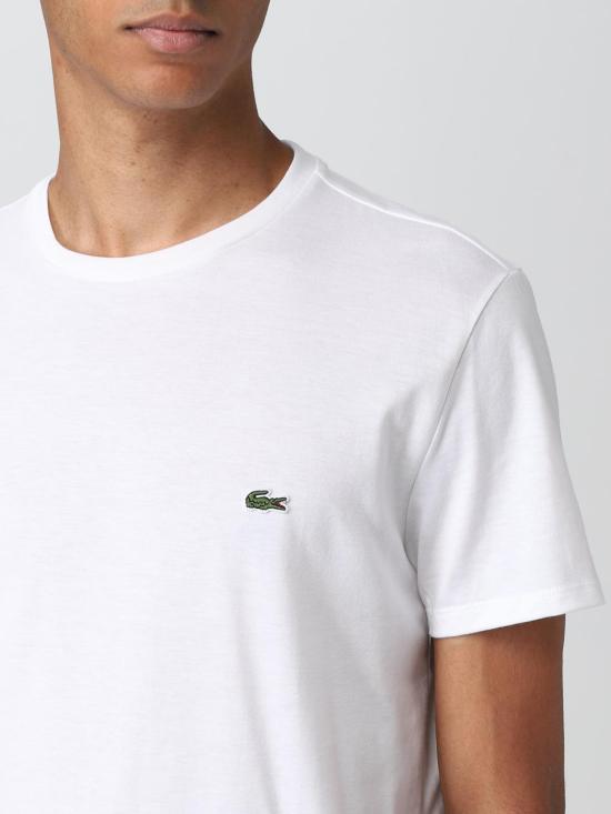26SS 라코스테 피마 코튼 저지 크루넥 티셔츠 TH6709 1 White