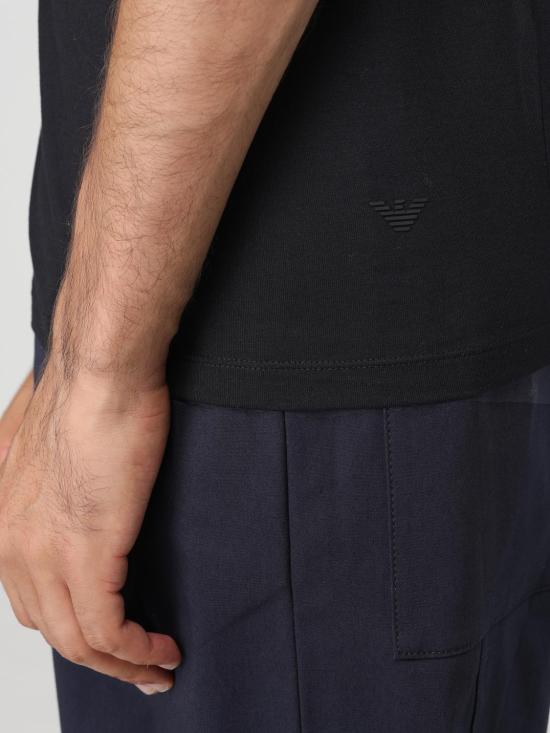 25FW 엠포리오 아르마니 반팔 티셔츠 8N1TF01JCDZ 0999 Black - EMPORIO ARMANI