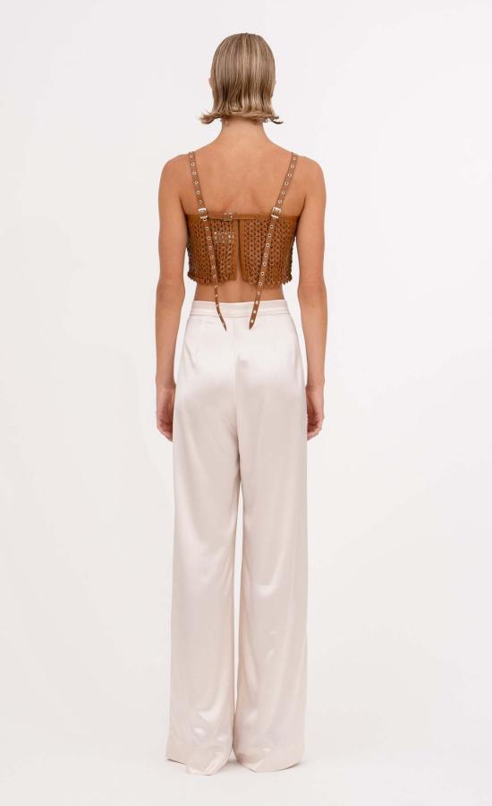  논살란트 레이블 민소매 티셔츠 무심한 라벨 카터 크롭 허니 - NONCHALANT LABEL