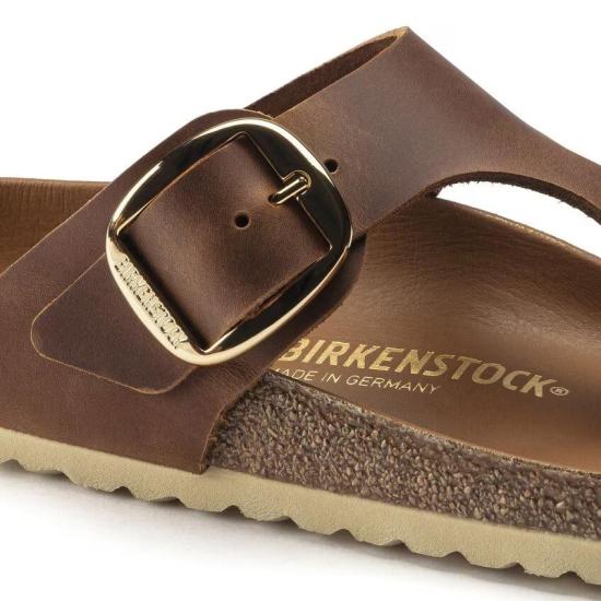 25SS 버켄스탁 샌들 GIZEH BIG BUCKLE 1018745 COGNAC Brandy - BIRKENSTOCK