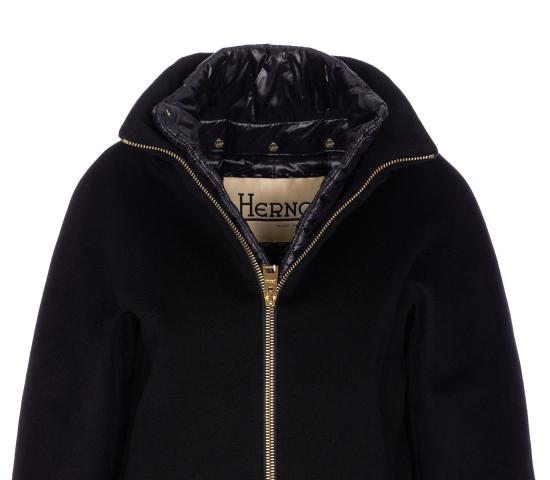 25FW 에르노 럭셔리 울 & 나일론 울트라라이트 코트  CA000544D333139300 Black - HERNO