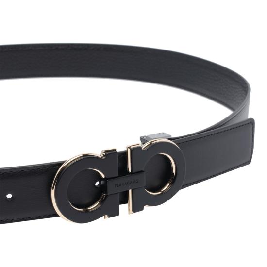 25FW 살바토레 페라가모 가죽 벨트 786992670460NERO Black - SALVATORE FERRAGAMO