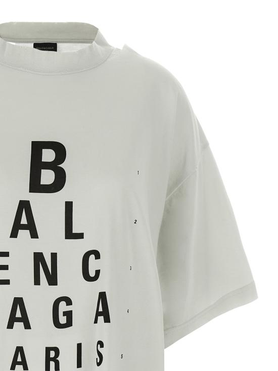 25SS 발렌시아가 옵틱컬 오버사이즈 티셔츠 811688TRVU69081 - BALENCIAGA