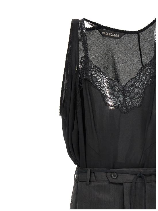 25SS 발렌시아가 롱 원피스 814348TLO321000 - BALENCIAGA