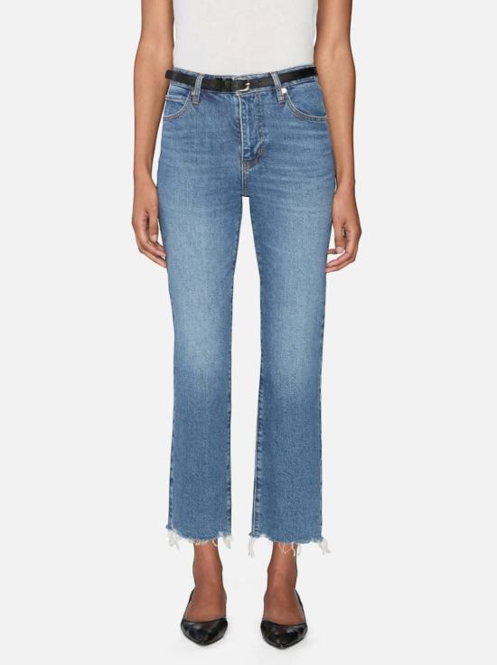  프레임 데님 팬츠 더 룰러 크롭 진