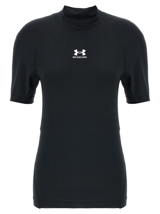 25SS 발렌시아가 x 언더아머 모크넥 티셔츠 816222TRVY31000