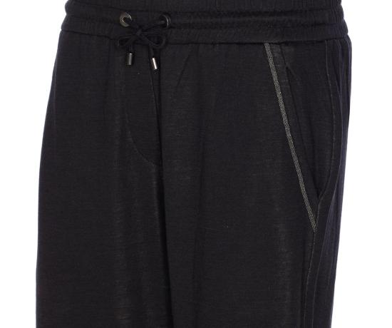 25FW 브루넬로 쿠치넬리 숏팬츠 MD828SB899C9185 Black - BRUNELLO CUCINELLI