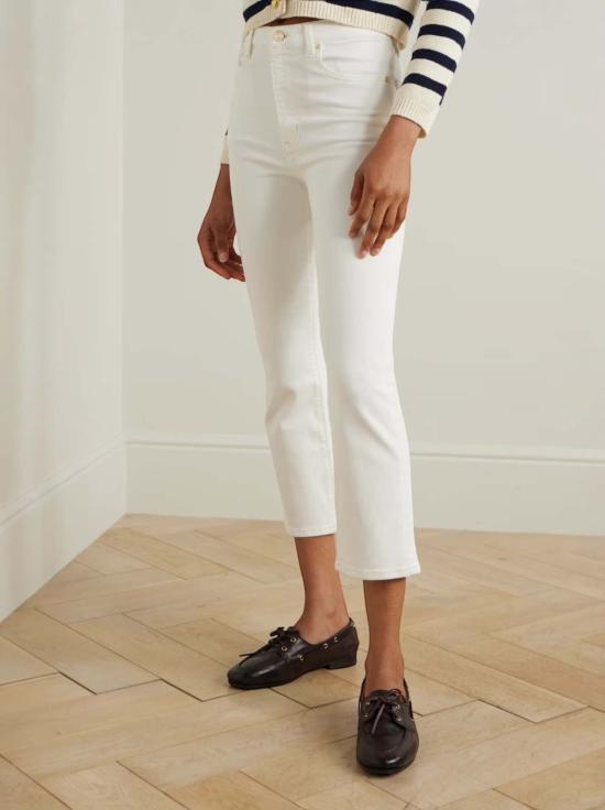  프레임 데님 팬츠 더 펜슬 크롭 진