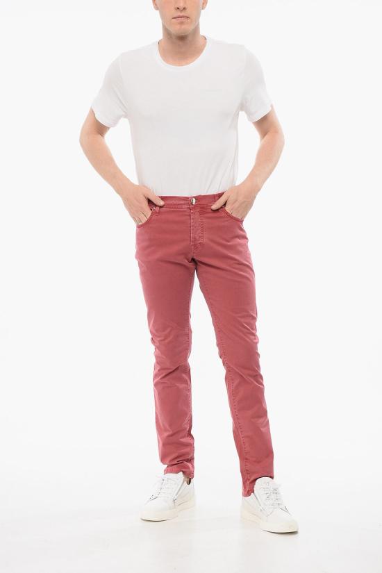  꼬르넬리아니 스트레이트 팬츠 794JD3 7120149 045 Red - CORNELIANI